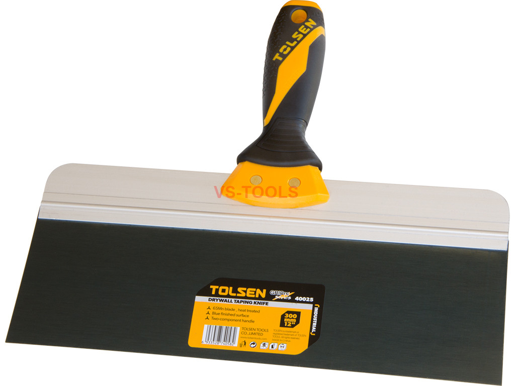 12in Blue Steel Drywall Finishing Paint Scraper Premium Taping